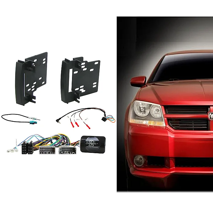 Connects2 CTKCH02 Dodge Avenger, Nitro 2007> Double Din Car Stereo Fascia Fitting Kit