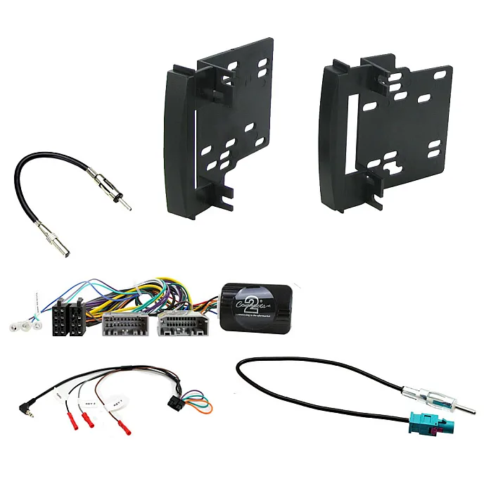 Dodge Caliber 2007 Onwards Double Din Fascia Steering Antenna Fitting Kit