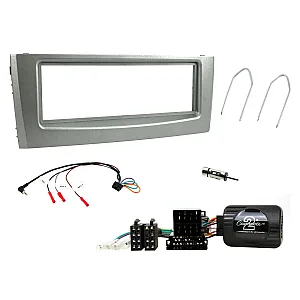 Connects2 CTKFT01 - Fiat Grande Punto (2005-2010) Anthracite Metallic Single DIN Fascia Fitting Kit