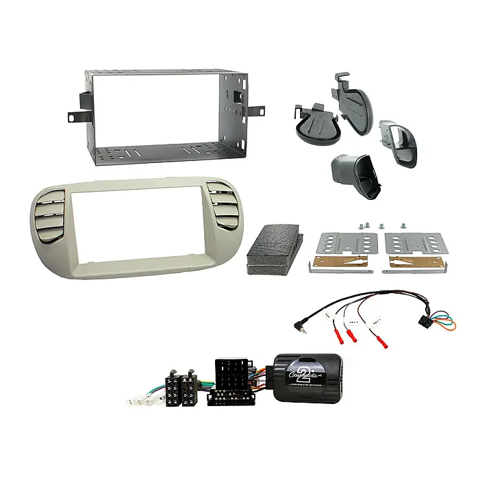 Connects2 CTKFT05 - Fiat 500 2007-2015 Ivory Double Din Car Stereo Fitting Kit