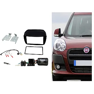 InCarTec FK-798 Fiat Doblo Complete Double DIN Stereo Upgrade Fitting Kit