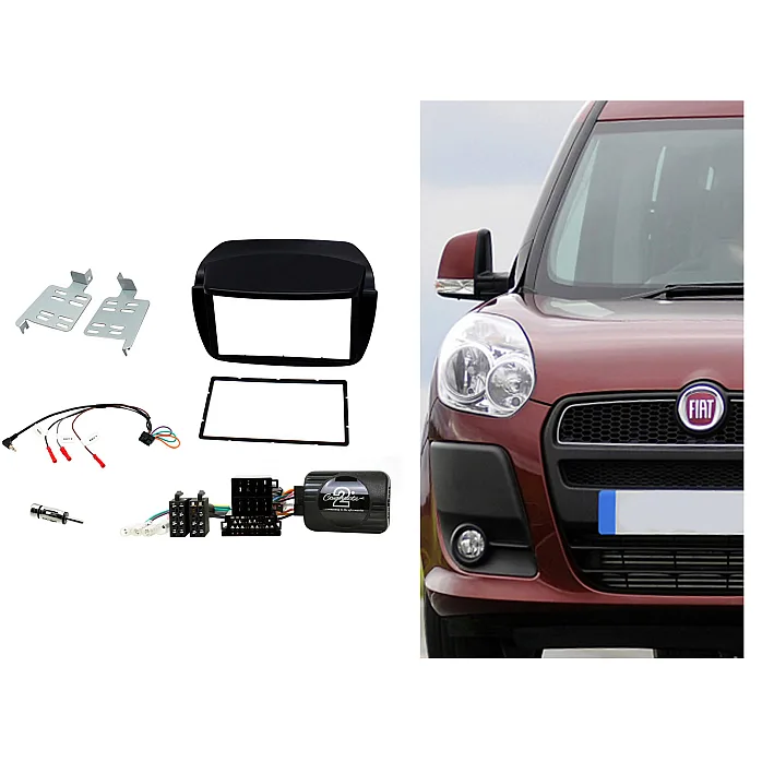 InCarTec FK-798 Fiat Doblo Complete Double DIN Stereo Upgrade Fitting Kit