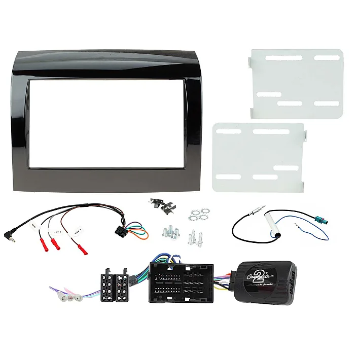 CTKFT14 Fiat Ducato 2015-2021 Double Din Stereo Fascia, Steering Control & Aerial Kit