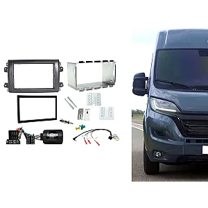 Fiat Ducato 2021 Onwards Double Din Car Stereo Fascia Fitting Kit