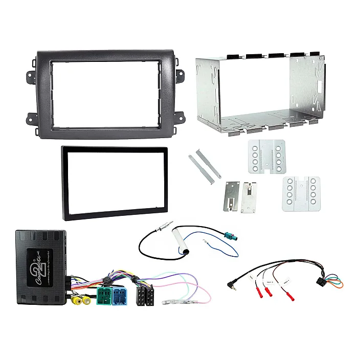 CTKFT34 Fiat Ducato 2021 Onwards Black Double Din Car Stereo Fascia Fitting Kit
