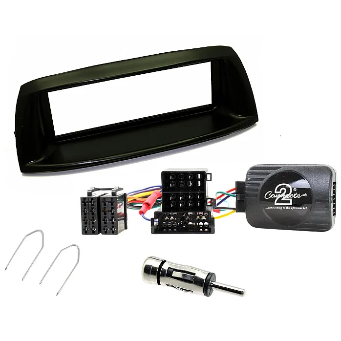 Fiat Punto (2003-2005) Single Din Car CD Stereo Fitting Kit, Fascia Steering Stalk Adaptor