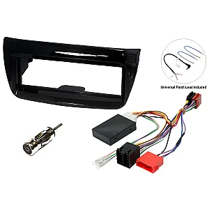 Fiat Doblo (2010-2015) Single DIN Car Stereo Upgrade Fitting Kit (GLOSS BLACK)