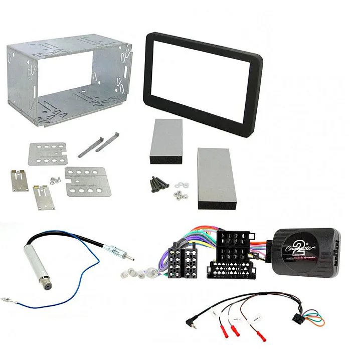 Alfa Romeo 159, Brera, Spider with Factory Navigation Double Din Stereo Fascia / Steering / Antenna Kit