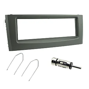 Fiat Grande Punto 2005-2010 Car CD Stereo Fascia Surround Fitting, Aerial, Keys (Black)