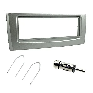 Fiat Grande Punto 2005-2010 Car CD Stereo Fascia Surround Fitting Kit, Keys, Aerial (Anthracite Metallic)