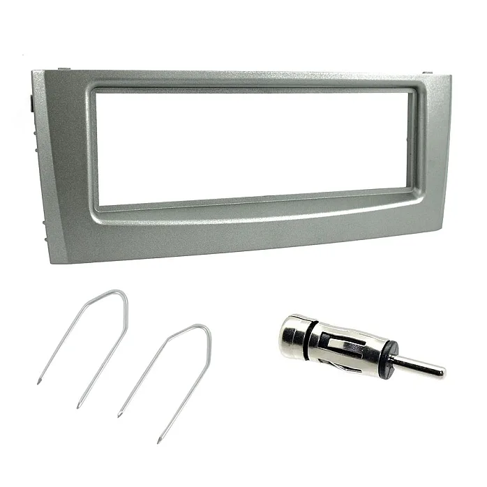 Fiat Grande Punto 2005> Car CD Stereo Fascia Surround Fitting Kit, Keys, Aerial (Grey)