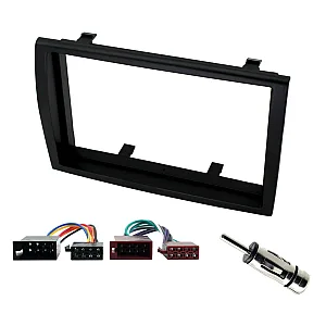Fiat Ducato 2006 - 2011 Double Din Car Stereo Fascia Wiring Aerial Fitting Kit Black