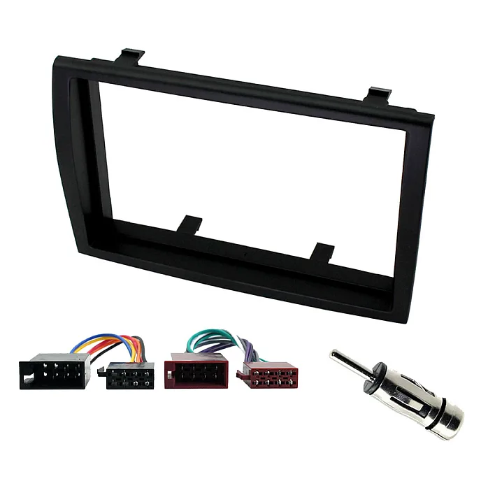 Fiat Ducato 2006 - 2011 Double Din Car Stereo Fascia Wiring Aerial Fitting Kit Black
