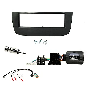 Fiat Punto Evo 2009 - 2011 Single Din Stereo Fascia & Steering Wheel Interface Kit