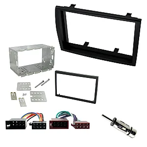 Fiat Ducato 2006 - 2010 Double Din Car Stereo Fascia Cage Fitting Kit Black