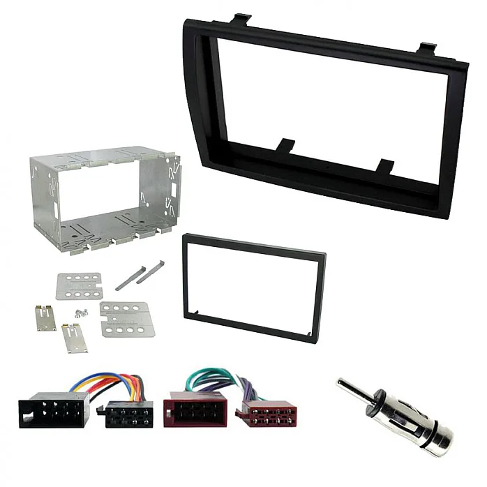 Fiat Ducato 2006 - 2010 Double Din Car Stereo Fascia Cage Fitting Kit Black