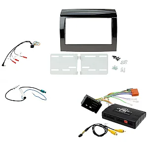 Fiat Ducato X290 2014 - 2021 Double Din Fascia / Steering / Info Adaptor / Antenna Fitting Kit