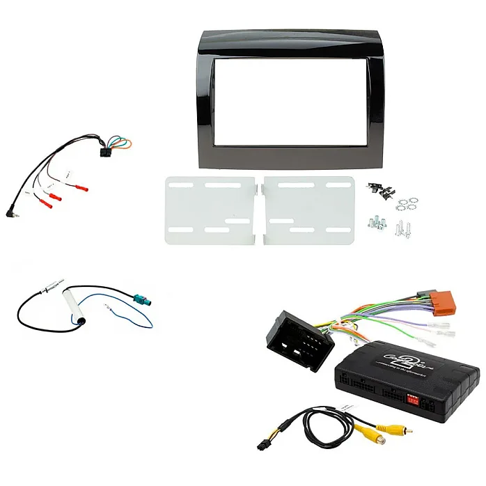 Fiat Ducato X290 2014 - 2021 Double Din Fascia / Steering / Info Adapter / Antenna Fitting Kit