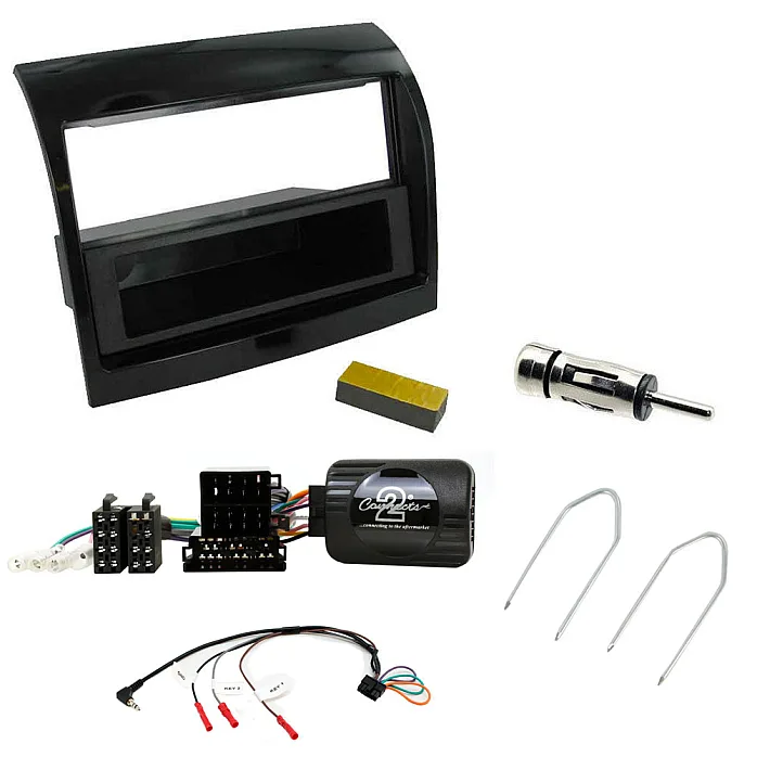 Fiat Ducato 2011-2014 Single Din Car Stereo Fascia, Steering Control, Antenna, Keys Fitting Kit