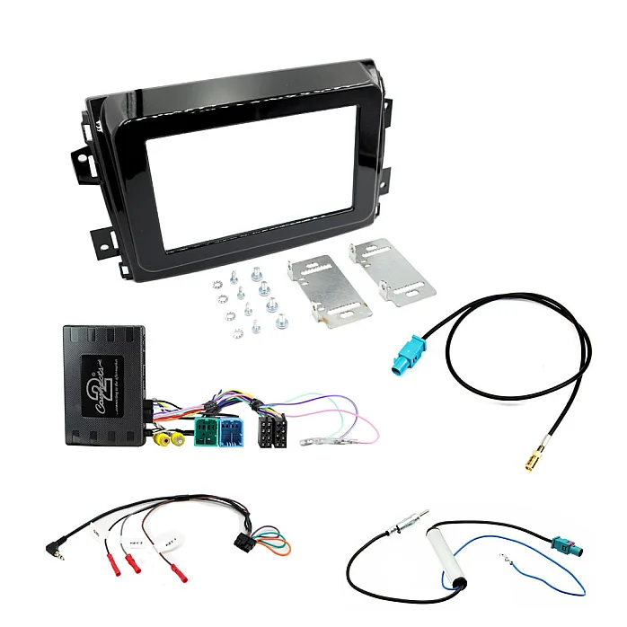 Fiat Ducato 8 Series with Glossy 7" UCONNECT Double Din Fascia / Info Adapter / Antenna Kit