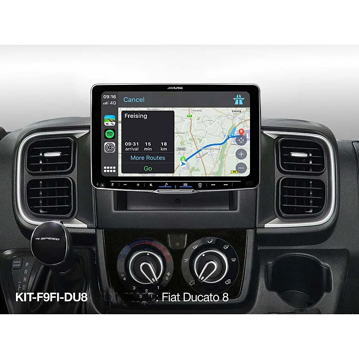 Alpine KIT-F9FI-DU8 Fiat Ducato 8 Car Stereo Installation Kit for iLX-F115D, iLX-F905D, iLX-F903D, INE-F904D and INE-F904DC