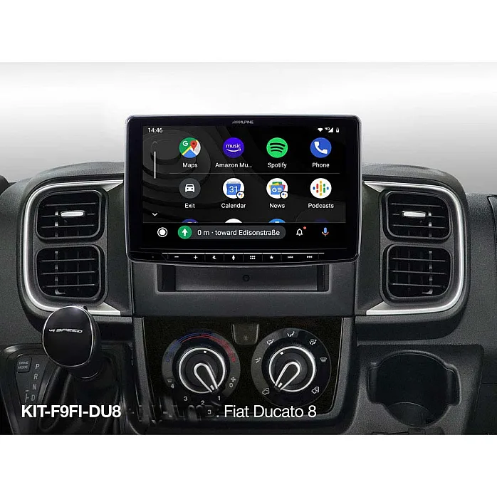 Alpine KIT-F9FI-DU8 Fiat Ducato 8 Car Stereo Installation Kit for iLX-F115D, iLX-F905D, iLX-F903D, INE-F904D and INE-F904DC
