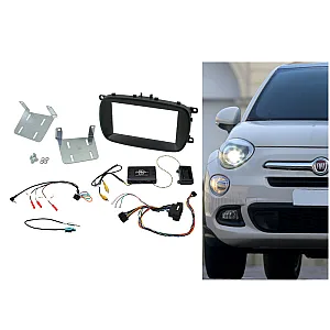 Connects2 CTKFT13 Fiat 500X 2015 - 2021 Double Din Car Stereo Fascia Fitting Kit 