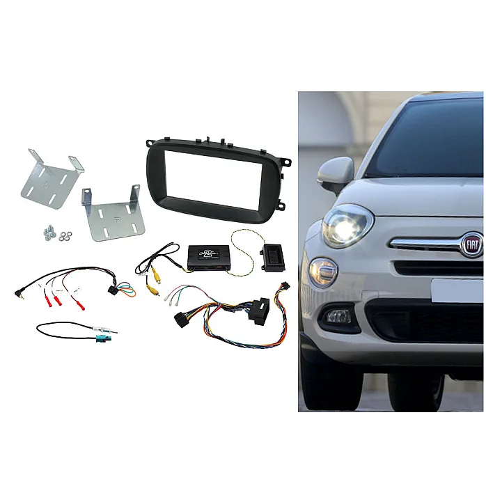 Connects2 CTKFT13 Fiat 500X 2015 - 2021 Double Din Car Stereo Fascia Fitting Kit