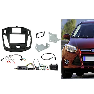CTKFD31 Ford Focus 2011 - 2015 Double Din Car CD Stereo Fascia Fitting Kit