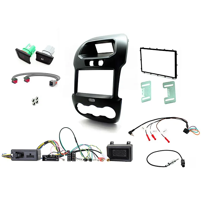 CTKFD40C Ford Ranger Double Din Stereo Fascia Fitting Kit With Door and Hazard Button