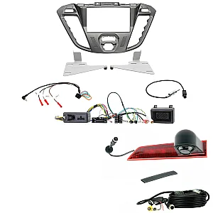 Ford Transit Custom 2012-2016 Double Din Car Stereo Fascia and Reversing Camera Fitting Kit