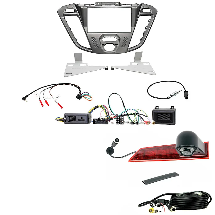 Ford Transit Custom 2012-2016 Double Din Car Stereo Fascia and Reversing Camera Fitting Kit