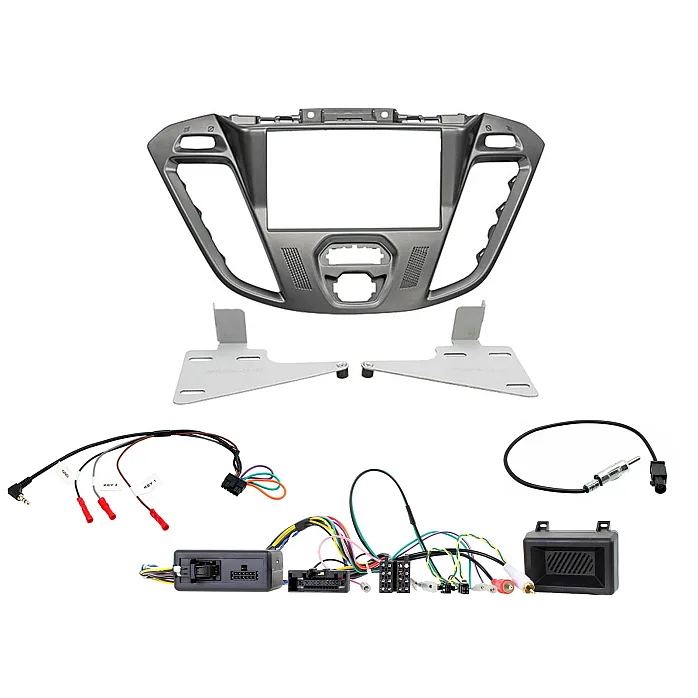 CTKFD41 Ford Transit Custom 2012-2016 Double Din Car Stereo Fascia Fitting Kit (Phoenix Silver)