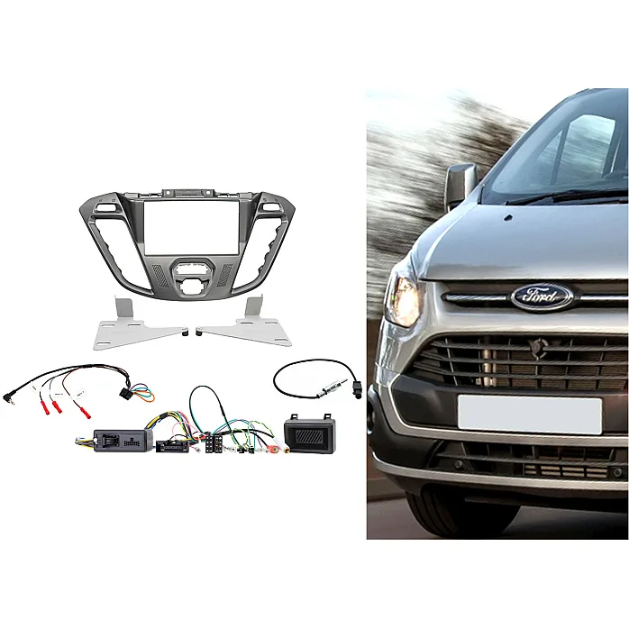 CTKFD41 Ford Transit Custom 2012-2016 Double Din Car Stereo Fascia Fitting Kit (Phoenix Silver)