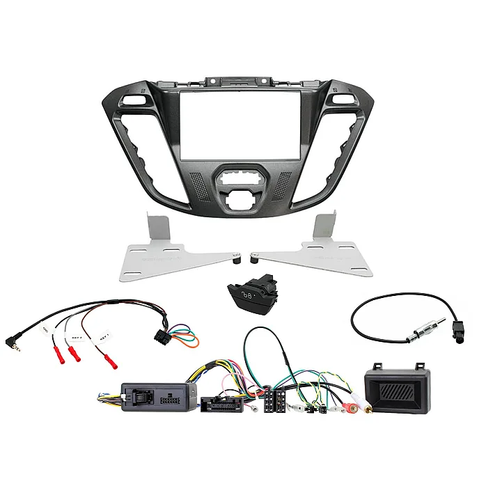 CTKFD43C Ford Transit Custom Pegasus Double Din Stereo Fascia Kit with Hazard/Door Lock Switch