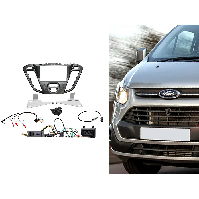 CTKFD43C Ford Transit Custom Pegasus Double Din Stereo Fascia Kit with Hazard/Door Lock Switch