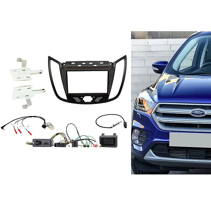CTKFD44 Ford Kuga 2013-2019 Double Din Car CD Stereo Fascia Fitting Kit