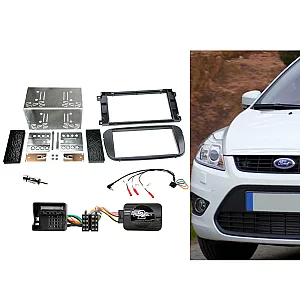 CTKFD53 Ford Focus, Mondeo Black Double Din Car CD Stereo Fascia Fitting Kit