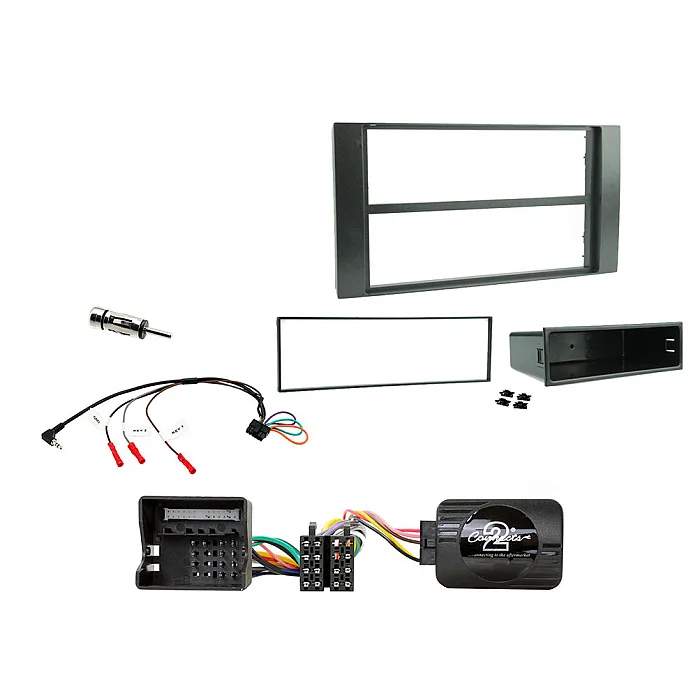 CTKFD55 Ford C-Max, Fiesta, Focus, Fusion, Transit Black Single Din Car CD Stereo Fascia Fitting Kit