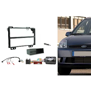 CTKFD59 Ford Fiesta 2001-2005 Single Din Car Stereo Black Fascia Fitting Kit