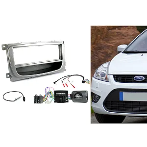 CTKFD60 Ford Focus, Mondeo Silver Single Din Car CD Stereo Fascia Fitting Kit