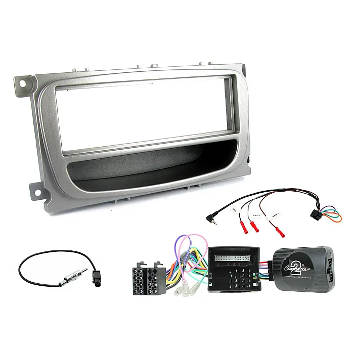 CTKFD60 Ford Focus, Mondeo Silver Single Din Car CD Stereo Fascia Fitting Kit