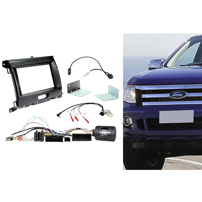 CTKFD66 Ford Ranger 2016-2020 Double Din Car CD Stereo Fascia Fitting Kit