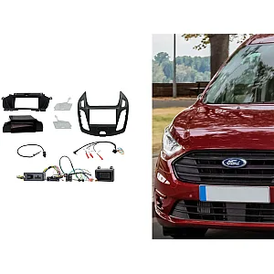 CTKFD73 Ford Transit Connect 2013 > Black Double Din Car CD Stereo Fascia Fitting Kit