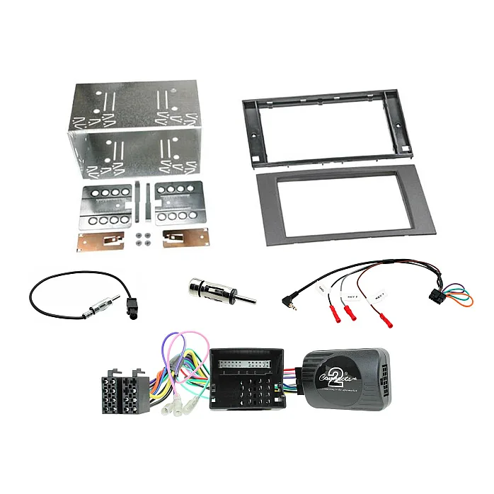 CTKFD76 Ford Galaxy, Kuga, S-Max, Transit Anthracite Double Din Car Stereo Fascia Fitting Kit