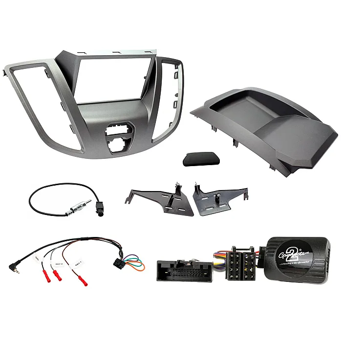 CTKFD88 Ford Transit 2015 - 2021 Light Grey Double Din Car Stereo Fascia Fitting Kit