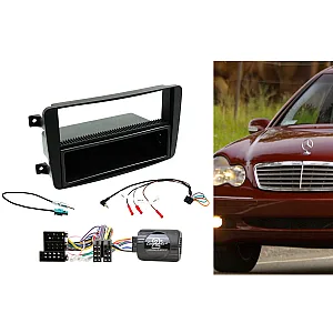 CTKMB21 Mercedes C Class 2001 - 2004 Single Din Car Stereo Fascia Fitting Kit