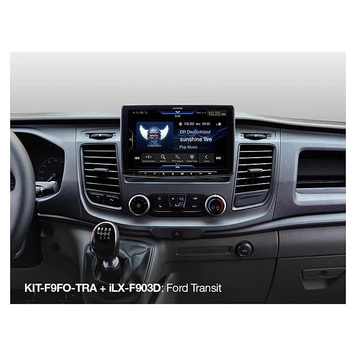 Alpine KIT-F9FO-TRA Installation kit for ILX-F903D/INE F904D in Ford Transit Custom