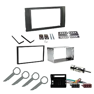 Ford Transit Connect Double Din Car CD Stereo Fitting Kit Fascia Panel, Wiring ISO, Aerial, Keys