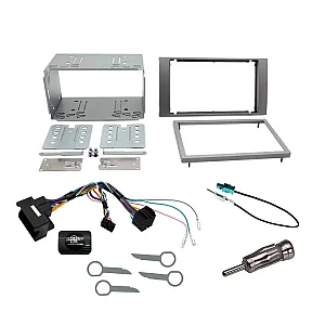 Ford Kuga 2008-2012 Silver Double Din Car Stereo Fascia Stalk Antenna Fitting Kit